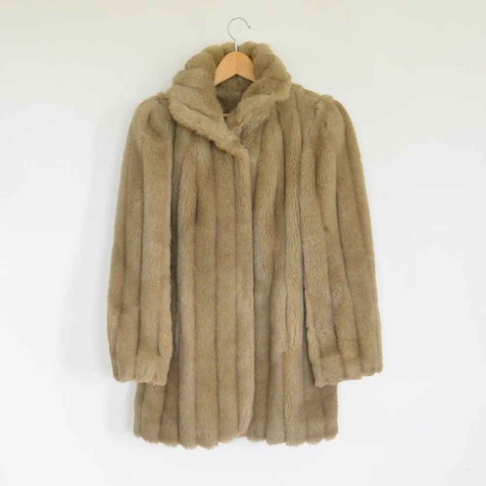 Vintage Jordache Vegan Fur Coat